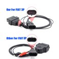 thumbnail image 3 of yingyy 3pin to 16pin Adapter Cable with Power Clips Diagnostic Converter Cord Conversion Connector Automotive Tester Accessories, 3 of 6
