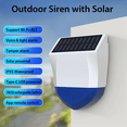 thumbnail image 2 of Tuya Smart WiFi Siren Alarm Outdoor Sound and Light Alarm Waterproof Solar Sound Light Alarms, 2 of 7