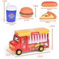 Pull Back Cars for Toddlers, Fast Food Toy Trucks, Diecast Toy Cars