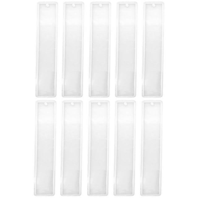 EeaseCA 10pcs Handmade Bookmark Mold Reusable Bookmark Mould Epoxy DIY Bookmark Maker