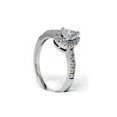 thumbnail image 3 of Bague de Fiançailles Halo en Forme de Poire 1/2ct Or Blanc 14K, 3 of 3