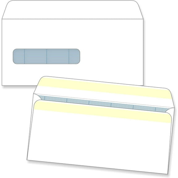 HCFA 1500 Security Tint Self Seal Envelopes, 500 Per Box