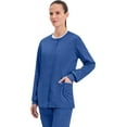 thumbnail image 5 of Cherokee Snap Front Scrub Jackets for Women, Workwear Revolution Soft Stretch WW310, 5 of 9