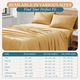 thumbnail image 2 of Casa Platino Twin Extra Long Size Bed Sheets Set - Washed Ultra-Soft Microfiber Twin Extra Long Bed Sheets - Extra Soft - 3 Piece Set - Bedding Sheets & Pillowcases, Twin XL-Cocoon, 2 of 9