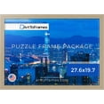 thumbnail image 3 of ArtToFrames 27.6x19.7 Inch - 70x50 CM Brown Puzzle Frame for 1000 piece Puzzles.1.25 Inch Custom MDF Puzzle Frames, Natural Oak - Comes with Economy Acrylic, 3 of 6