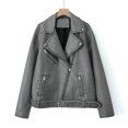 thumbnail image 3 of HH TRAF Moda femenina Cuello vuelto Cremallera Manga larga Bolsillos Abrigos sólidos Otoño Mujer Chaqueta casual Abrigos Ropa de calle Mujer, 3 of 4