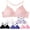 Lace Back, variant on Lightly Padded Bras for Girls, Teens and Petite Women, Solids with Glitter Bow, 30A, 6 Pack