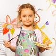 thumbnail image 3 of Basset Hound and Pioneer Flower Kids Aprons for Girls and Boys,Adjustable Neck Strap Toddler Aprons for Kids Cooking Baking, 3 of 7