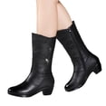 thumbnail image 6 of Women's Mid-Calf Faux Fleece Lined Boots Winter Fashion Boots for Cold and Everyday Wear, 6 of 6