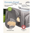 thumbnail image 4 of Mochila Expandible para Transporte de Gatos BriskTails Color Gris, 4 of 8
