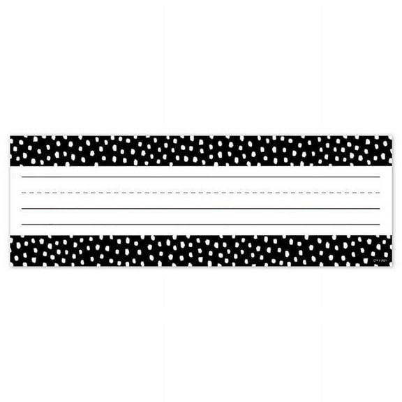 Creative Teaching Press Messy Dots on Black Name Plates (CTP 10620)