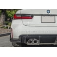 thumbnail image 3 of Replacement For 2021-Present BMW G80 M3 Models | M-Performance Style Carbon Fiber Rear Bumper Lower Apron Lip Splitter Winglet Pair, 3 of 11