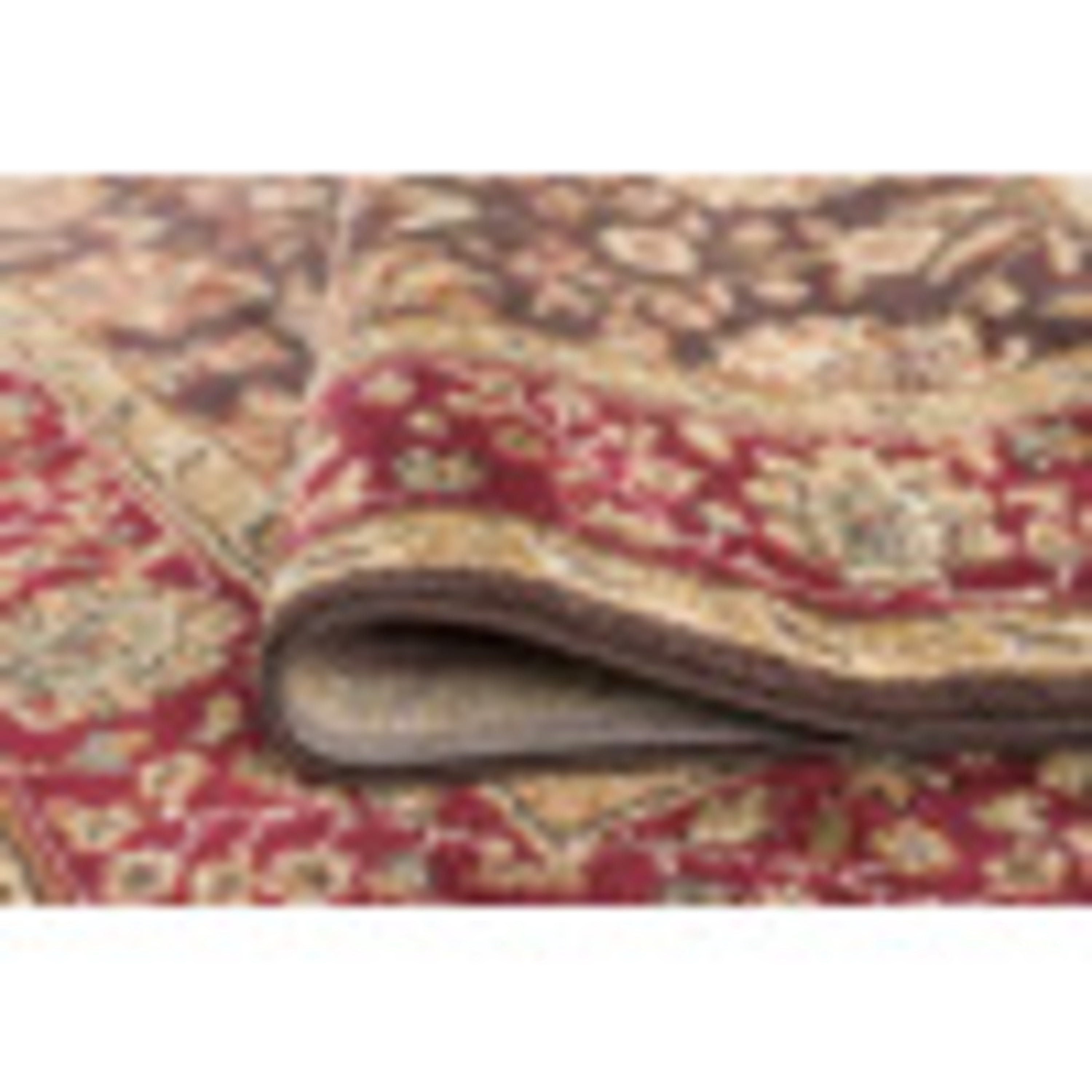 Elegance Transitional 5' x 7' Oval Brown and Sage Green Polypropylene Indoor Area Rug
