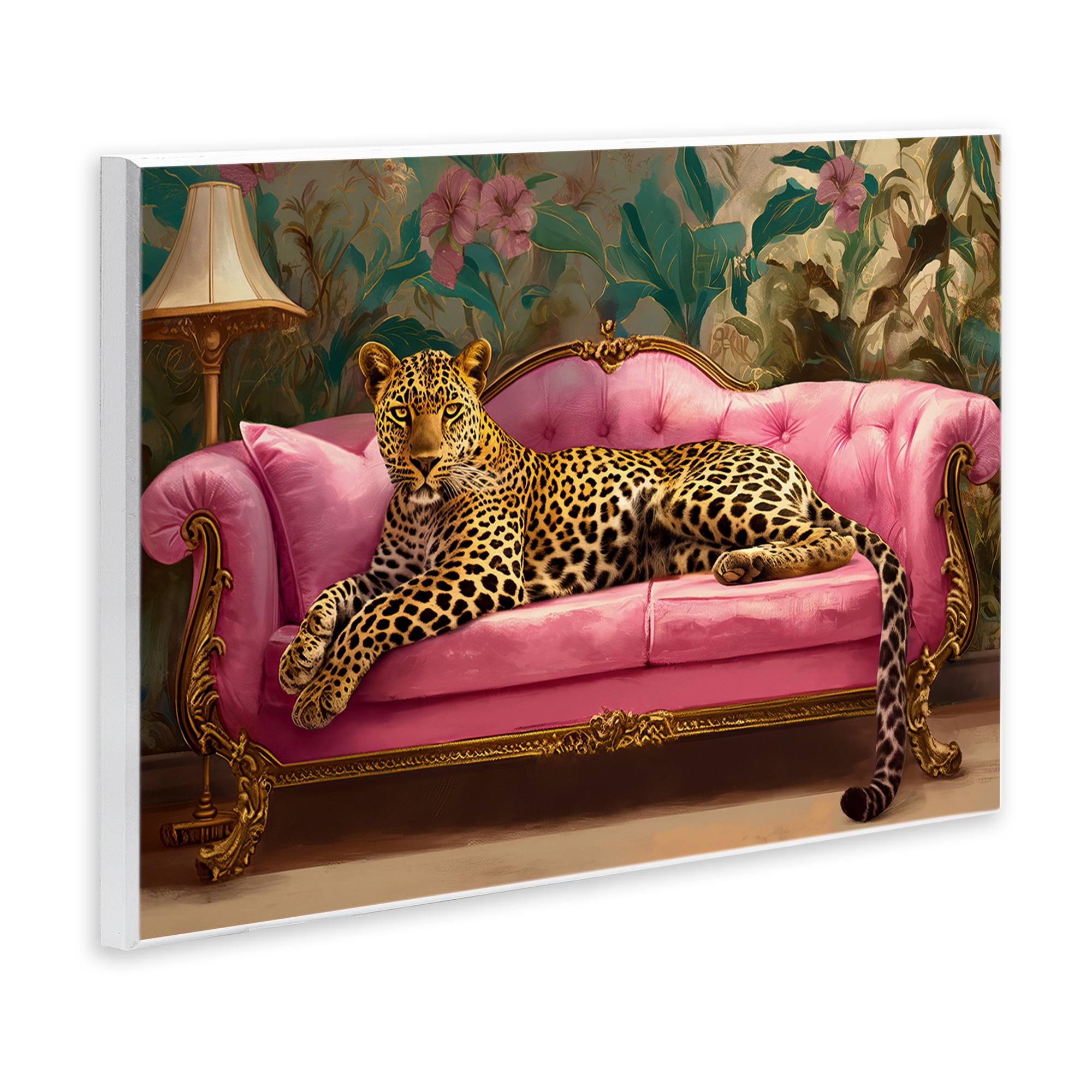 Stupell Industries Exotic Lounging Leopard Wall Plaque Art, design by Tina LeCour