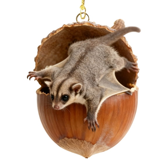 ZCSKFIN Cozy Animal Christmas Ornaments Set, Acrylic Cute Animal Tree Hanging Decorations with Rustic Nature Theme, Perfect for Animal Lovers and Festive Home Decor Enthusiasts