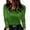 Green@GC@, variant on CONZONE Women's Lace Mesh T Shirts Long Sleeve T-Shirts for Women Sparkly Sequins Soft Loose Fit Party Club Tops for Lady