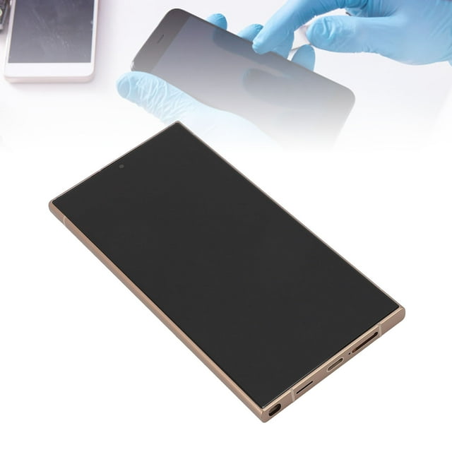 Reemplazo de Pantalla para S24 Ultra, Conjunto de Pantalla OLED PARA S24 ULTRA CON MARCO CON REMAZO DE ENSAMBLAJE DE DIVELTALIZADOR DE PANTALLA TÓCTIL DE HOLELLAS