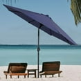 thumbnail image 3 of Sophia & William 9ft Heavy-Duty Patio Umbrella Outdoor Market 8 Ribs Umbrella with Push Button,Tilt Easy Crank Lift,Navy Blue, 3 of 6