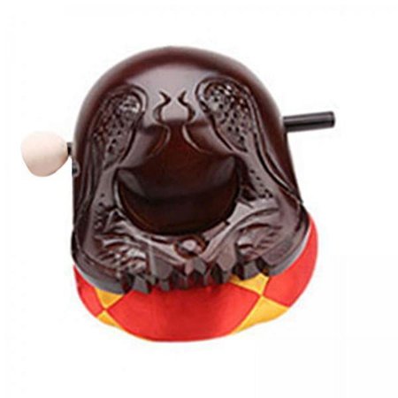 Wooden Fish Ornament with Mallet Accessories Wooden Instrument Temple Block Drum B