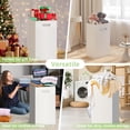 thumbnail image 5 of Extra Strong Corrugated Cardboard Disposable Trash Cans, 4 Pack Reuseable and Disposeable Extra Large Trash Cans, 30 Gallon (30" H x 14" W x 14" D),  Garbage Can and Recycling Bins, White, 5 of 6
