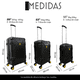 thumbnail image 2 of Set 3 Maletas De Viaje Jony Rigidas 25 Kg 15 Kg 10 Kg Candado Numerico Ruedas 360, 2 of 5
