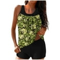 thumbnail image 2 of Weiqiqre Bikini Sets for Women Two Piece Bathing Suits Blouson Tank Top with Boyshorts Tummy Control Modest Swimsuits, 2 of 6