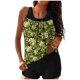 thumbnail image 2 of Traje de baño de dos piezas para mujer, trajes de baño para mujer, traje de baño de dos piezas con espalda de tirantes y estampado conservador para mujer, vestido de baño para mujer, 2 of 6