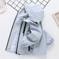 thumbnail image 5 of Otqutp Kids Waterproof Hiking Jackets Boys Girls Lightweight Hooded Raincoat Multi Pocket Zip Up Cargo Windproof Outwear, 5 of 9