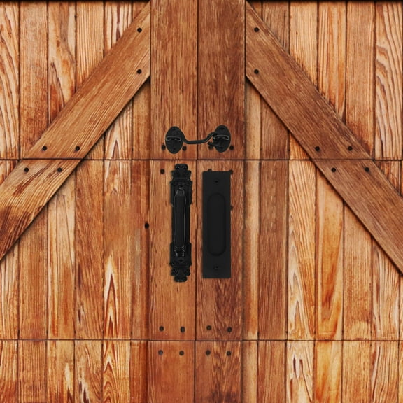 STOBOK Barn Door Pull Handle Zinc Alloy For Sliding Barn Doors 1Set