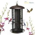 thumbnail image 2 of Comedero para aves Nature's Rhythm de metal con doble compartimento para semillas 24 x 24 x 46 cm, 2 of 8