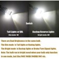 thumbnail image 3 of iBrightstar Bombillas LED 7443 7440 T20 de bajo consumo superbrillantes de 9-30 V con repuesto de proyector para luces de marcha atrás o luces de freno traseras xenón blanco, 3 of 5