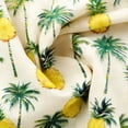 thumbnail image 5 of UVEASISHA Mens Short Sleeve Hawaiian Shirts Casual Pineapple Palm Tree Printed Button Down Shirt Summer Tropical Beach Vacation Clothes Birthday Gifts for Dad Yellow L, 5 of 8