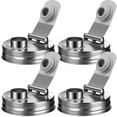 thumbnail image 1 of Tapa con Pico Vertedor para Frascos Mason de Acero Inoxidable 4PCS, 1 of 9