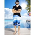 thumbnail image 2 of Short Playa y Alberca Hombre Estampado Traje Baño con Forro, 2 of 5