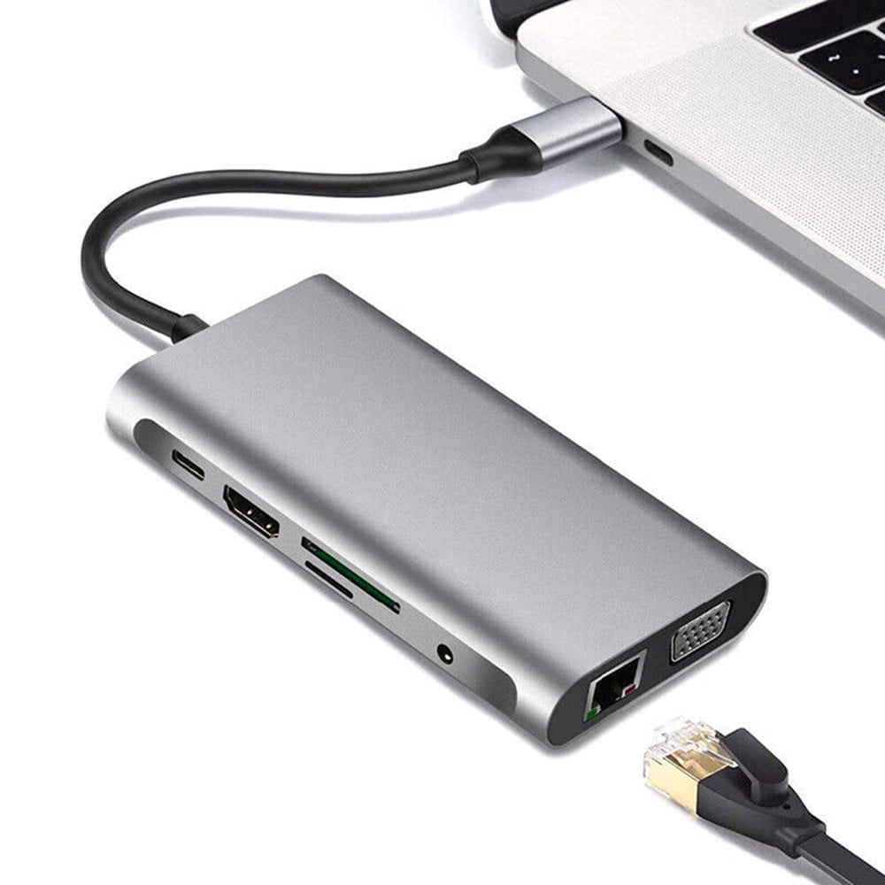 5Gbps Data Transmission Type C to USB Memory Card Slot HDMI 4K Docking Station