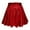 A-Red158, variant on MIXUE Women Skirts High Waist Pleated Solid Color Loose Short Skirts Metallic Sparkly Shiny Flared Pleated A Line Mini Skorts