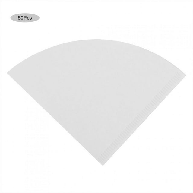 Papel de filtro de café, 50PCS Filtros de café por goteo en forma de cono Papeles de filtro Resultados impresionantes