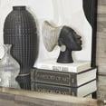 thumbnail image 2 of 4" x 9" Black Resin African Woman Sculpture, by DecMode, 2 of 7