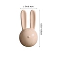 thumbnail image 3 of Honmine Easter Ceramic Bunny, Cute Rabbit Figurine Ornament, Desktop Living Room Decor, TV Cabinet Tabletop Statue, 3 of 9