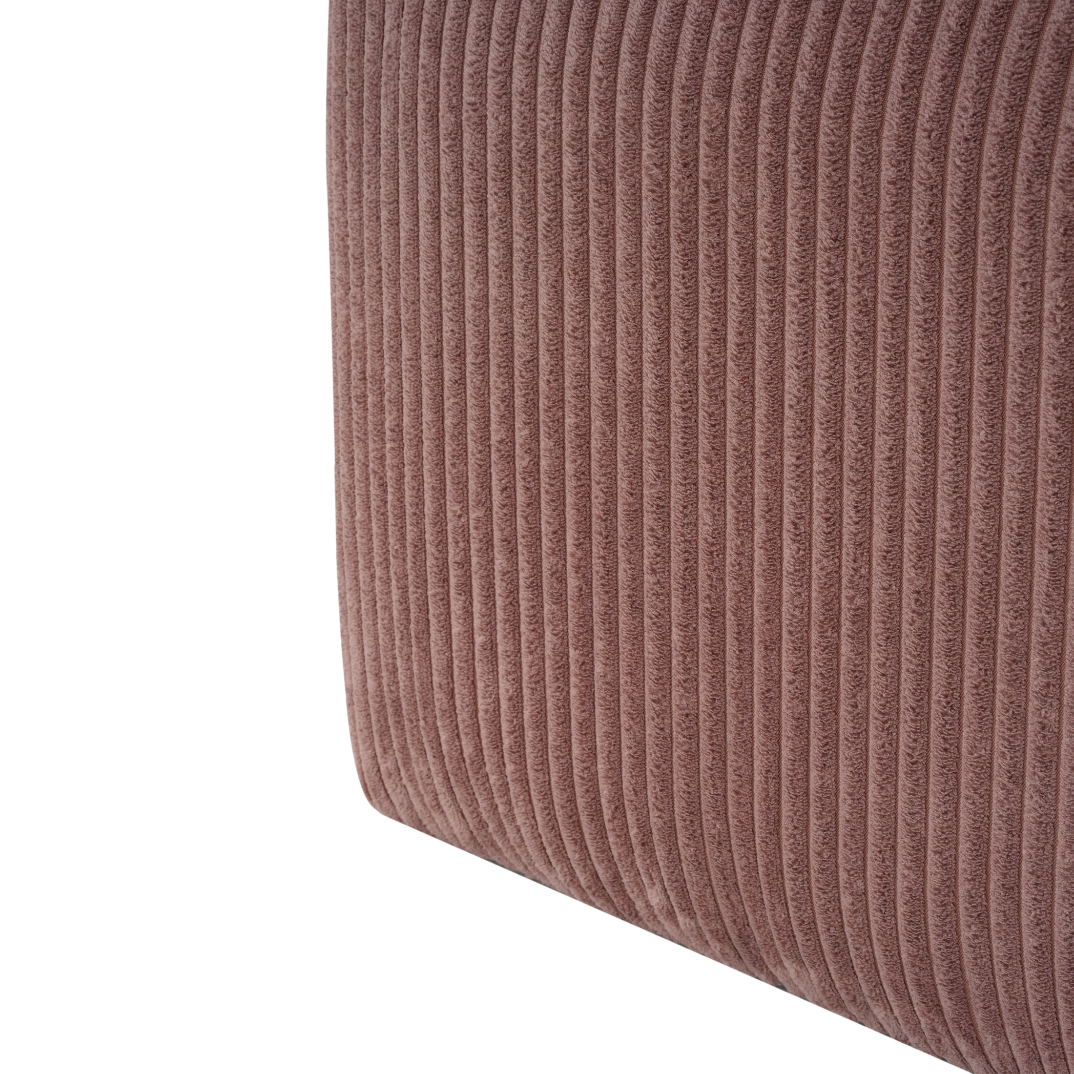 Christopher Knight Home 30.25" Corduroy Upholstered Sectional Ottoman, Wood Frame, Pink
