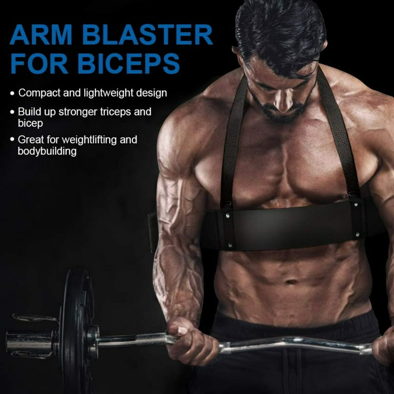 QIBAXXYL Adjustable Arm Blaster for Triceps and Biceps Muscle Builder Isolator for Fitness Arm Workout Support Bicep Curl with Adjustable Strap Ideal for Body Building Weight Lifting. Walmart