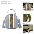 thumbnail image 3 of Mini monedero de un solo hombro, bolso cruzado de lona de moda, bolso de mujer sencillo bordado, tipo: estilo 5;, 3 of 5