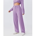 thumbnail image 5 of Pinspark Lounge Sets for Women Side Slit Sweatshirt Straight Leg Sweatpants with Pockets 2 Piece Matching Set Fall Fashion Sweatsuit Activewear Tracksuit, 5 of 5