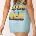 thumbnail image 5 of Summer Skirts Woman Fashion 2024 Pant Skirt Mini Skirts Office Short Skirt Summer Bright Blue Colours Typography Type, 5 of 6
