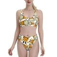 thumbnail image 2 of Picia Giraffes Head Women's High Waisted Bikini Scoop Neck Swimsuit Two Pieces Bathing Suit-Medium, 2 of 8
