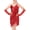 Red, variant on Kaerm Kids Girls Spaghetti Straps Backless Sparkly Latin Salsa Tango Ballet Dance Tassel Dress with 1 Pair Gloves Pink L