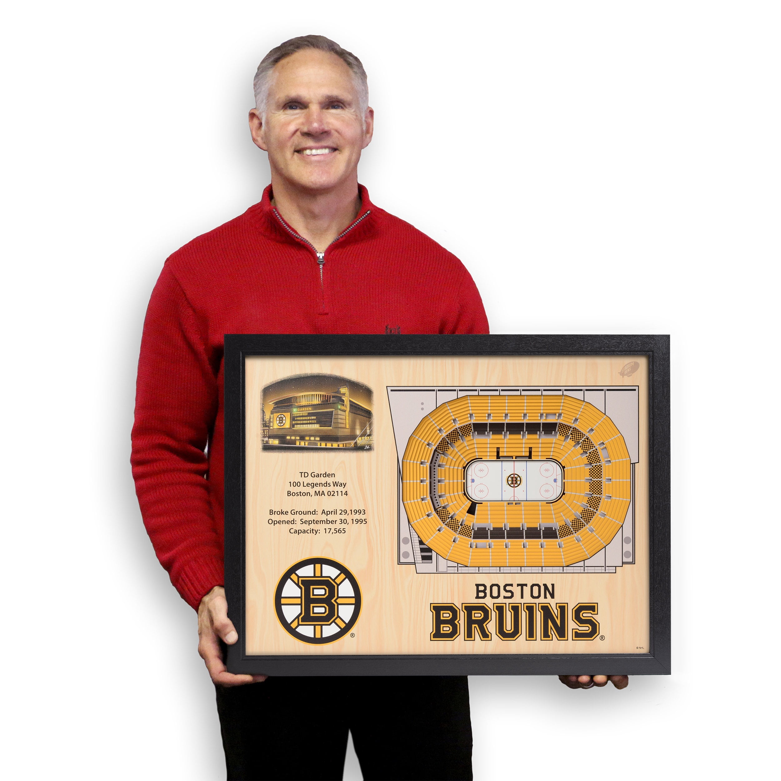 YouTheFan NHL Boston Bruins 25-layer Stadiumview Wall Art