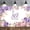 Purple, variant on Rose Gold 80th Birthday Backdrop Pink Floral Green Leaf Golden Beaded Chain Tassel Birthday Background Women Couple 80th Anniversary Party Decorations Cake Table Banner Photo Shoot Props