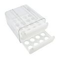 thumbnail image 3 of Egg Holder, 32 Lattice Transparent Egg Storage Container  For Refrigerator White, 3 of 8