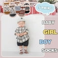 thumbnail image 3 of Toddlers Non Slip Socks with Grips Baby Girls Boys Anti Skid Crew Cotton Gift Socks for Infants Kids, 3 of 6